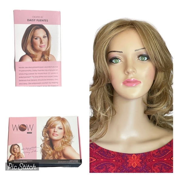 - Daisy Fuentes wow wig by Luxhair color 14/26 regular style long & Luscio… - Picture 2 of 15